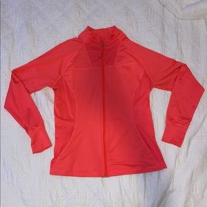 Neon pink zip up jacket